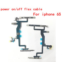 10pcs/lot ON OFF Flex For iphone6S Switch Power Button ON OFF Button Flex Cable Volume Flex With Metal Bracket For iphone 6S 2024 - buy cheap