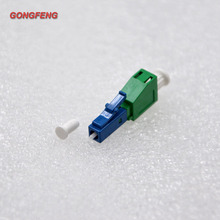 Gongfeng adaptador de fibra óptica, 10 peças novo lc/apc fêmea-lc/upc macho, conector de fibra óptica, acoplador de flange, atacado especial 2024 - compre barato