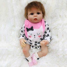New arrival 20 inch bebe reborn doll 50cm Silicon vinyl reborn baby monecas toy doll for Children Birtday Gifts 2024 - buy cheap