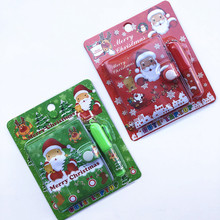 Creative Cartoon Christmas Santa Claus Notebook With Ballpoint Pen Mini Pocket Notepad Stationery Kids Gift 2024 - buy cheap