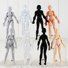 Archetype Action Figures He She Body Kun Chan Grey Black Skin Clear Male Female Model Toys 2024 - buy cheap