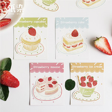 Strawberry Viva Series Cake Memo Pad Sticky Notes Memo Notebook Stationery Papelaria Escolar School Supplies 2024 - buy cheap