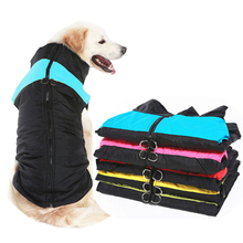 Зимняя одежда для собак, теплое большое пальто для собаки щенка, одежда, водонепроницаемый жилет для питомца, куртка для маленьких средних и больших собак, золотистый ретривер 2024 - купить недорого