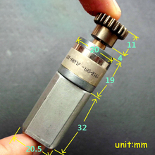 DC5-24V 22-45rpm 30ma 180 precisão engrenada relação de redução do motor 195:1 metal gearwheel carbono escova micro desaceleração do motor 2024 - compre barato