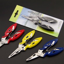 Fishing Plier Scissor Braid Line Lure Cutter Hook Remover Tackle Tool Cutting Fish Use Tongs Scissors Fishing Pliers 4 Colors 2024 - buy cheap
