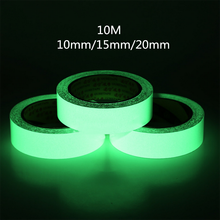 10M Self-adhesive Luminous Tape Strip 10/15/20mm Glow In The Dark Green Home Decor Use for Concrete Floors Stair Treads Risers 2024 - buy cheap