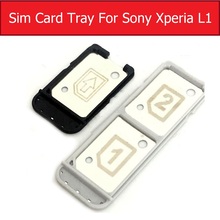 Genuine single & Daul Sim Card Tray Socket For Sony Xperia L1 G3311 G3313 Sim Card Slot Tray Reader Holder Repair Replacement 2024 - buy cheap