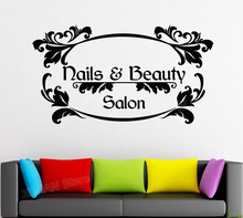 Home Decor Nail Beauty Wall Sticker Quote Barber Shop Nail Art Design Manicure Pedicure Salon Wall Decal Vinyl Stickers Z727 2024 - buy cheap