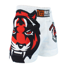 Calças de boxe mma muay thai, calças brancas de tigre, shorts de boxe para combinar 2024 - compre barato