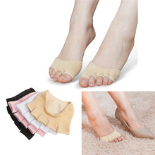 2pcs/Pair 5 Toes Rhythmic Ballet Dance Paw Shoes Gymnastics Foot Thongs Elastic Soft Lace Dancing Shoes Half Sole Accessories 2024 - buy cheap