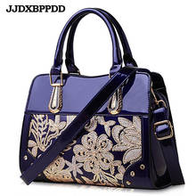 JJDXBPPDD Women Bags Shoulder Handbags Large Capacity Women's Handbags Shoulder Messenger bags Floral Luxury Patent Leather Bag 2024 - buy cheap