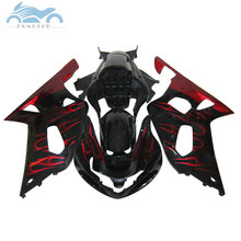 Motorcycle Fairings kit for SUZUKI 2001 2002 2003 GSXR600 GSXR 750 K1 aftermarket fairing set GSXR750 600 01-03 red flames parts 2024 - buy cheap