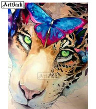 Completo quadrado/redondo broca pintura de diamante tigre borboleta 5d faça você mesmo arte de bordado diamante kit de decoração de mosaico 2024 - compre barato