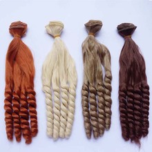 3PCS/LOT New DIY BJD Hair Natural Colors Curly Synthtic Doll Hair For BJD Dolls 2024 - buy cheap