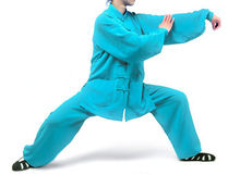 Trajes de tai chi de lino para hombre y mujer, uniformes de taiji wudang de artes marciales, conjuntos de ropa, trajes personalizados de color verde, azul y rojo, 20 colores 2024 - compra barato