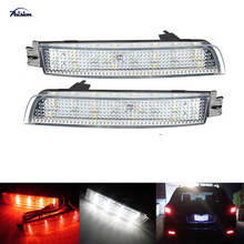 2pcs refletor de pára-choques led lente clara adicionado luz de freio de cauda luz de nevoeiro para nissan juke murano sentra infiniti fx35 2024 - compre barato