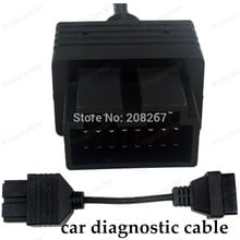 Quente!! Cabo adaptador para diagnóstico de carros, venda de conector com 20 pinos para scanner fêmea kia obd obd2 2024 - compre barato