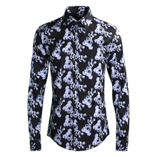 Camisas de algodón con estampado de momia para hombre, camisas informales de moda de alta calidad, de talla grande MLX-3XL 4XL, novedad de 2019 2024 - compra barato