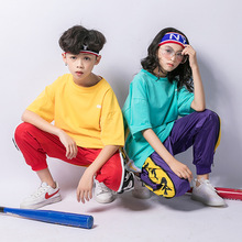 Ropa de Hip Hop para niños y niñas, ropa de baile de salón, camisa informal, sudadera, Tops, pantalones para correr, traje de baile de Jazz 2024 - compra barato