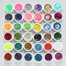 Professional 36 Colors UV Gel Builder Nail Varnish Gel Colorful Glitter Nail Extension Gel Polish Manicure set 2024 - buy cheap