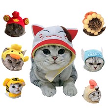 gorro perro Gorro de algodón para mascotas gorro decorativo para gatos/perros pequeños ajustable lindo Cosplay accesorios para mascotas gato/cachorro 2024 - compra barato