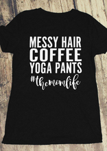 Messy Hair Coffee Pants T-Shirt fashion mom shirt women cotton summer tees goth slogan t shirt camisetas tumblr unisex top 2024 - buy cheap