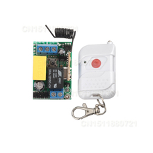 Interruptor de luz controlado remotamente, ac220v 1ch 10a rf wireless push-up sistema de código de aprendizagem momentâneo 315/433.92