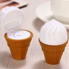 New! Velvet Ice Cream Wedding Earring Ring Pendant  Jewelry Display Box High Quality Jewelry Box  Party Gifts bag 2024 - buy cheap