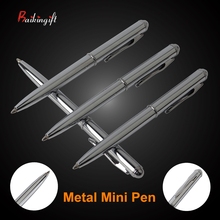 5PCS Baikingift  Metal Mini Ballpoint Pen Rotating Pocket-size Pen Portable Ball Point Pen Small Oil Pens For School 2024 - buy cheap