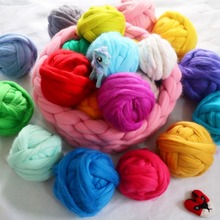12pcs/SET New  12 Colors 5g Wool Fibre Roving For DIY Needle Felting Hand Spinning 2024 - buy cheap