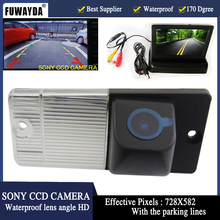 Автомобильный ЖК-монитор FUWAYDA 4,3 "складной цветной ЖК-монитор + Автомобильная камера заднего вида для KIA SORENTO SPORTAGE 2024 - купить недорого