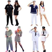 2016 превосходное качество, платье полицейского матроса на Хэллоуин для взрослых, полицейская форма, костюм заключенного, пожарный, костюмы на Хэллоуин 2024 - купить недорого