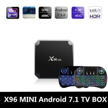 Zeepin X96 Mini Android 7.1 Smart TV CAJA 2G Amlogic S905W Quad Core WiFi 4 K 2.4 GHz IPTV 100 M LAN Set-Top Box Media jugador 2024 - compra barato