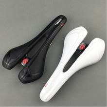New design TOSEEK road bicycle mountain bike saddle bicycle saddle seat boby geometry with pu leather and eva titanium round bow 2024 - buy cheap