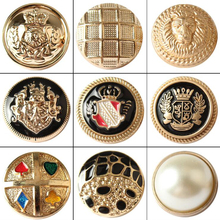 Fashion Metal Buttons Vintage Gold Decorative Button For Coat Jacket DIY Buttons For Sewing Garment Accessories 100 pcs/lot 2024 - buy cheap