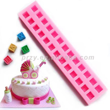 PRZY Fondant Cake Mold Silicone Molds Letter Blocks for Cake Decorations Moulds Silicone Rubber Eco-friendly 001 2024 - buy cheap