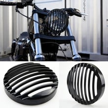 Grade para farol de alumínio, personalizada, para harley davidson sportster xl 883, 883n 1200, 2004-2014 2024 - compre barato