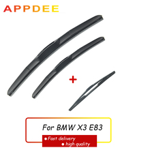 APPDEE Wiper Front & Rear Wiper Blades Set Kit For BMW X3 E83 2007-2011Windshield Windscreen 22"20"14" 2024 - buy cheap