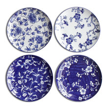 Jingdezhen Blue And White Creative Dish Ceramic Dish Plate Hanging Wall Hanging Western Dessert Dish Bakeware Decorative Plate 2024 - buy cheap