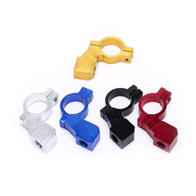 Abrazadera de mango para bicicleta, barra de soporte de montaje de espejo de aluminio de 10mm de colores, Clips útiles para espejos retrovisores de motocicleta, 1 ud. 2024 - compra barato