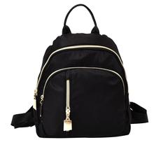 Mochila de Nylon de Color sólido para mujer, bolso de hombro escolar de viaje 2024 - compra barato