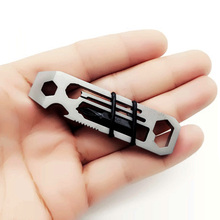 1PC 6 in 1 EDC Multi-tool Opener Wrench Phillips Screwdriver Portable Keychain Tool Pendnat EDC Outdoor Pocket Equipment 2024 - buy cheap