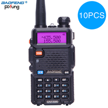 10PCS UV-5R Baofeng bf Walkie Talkie uv5r rádio cb handheld Comunicador Transmissor de longo alcance Transceptor Rádio em Dois Sentidos + fone de ouvido 2024 - compre barato