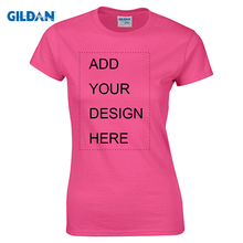 Футболка Gildan на заказ, женская футболка с принтом, ваш собственный дизайн, высококачественные топы, футболки, отправка в течение 3 дней 2024 - купить недорого