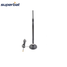 Superbat 2.4Ghz 7dBi Wifi Antenna RP-SMA Plug Aerial 2M Cable 50 Ohm Magnetic Base for Wireless LAN CARD AP Customizable 2024 - buy cheap
