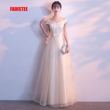 Fadistee-vestido de festa longo, novidade, luxo, com rendas, cristal, tule, vestido de baile 2024 - compre barato