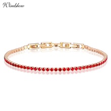10colors Cluster Small Slim Round CZ Crystals Tennis Chain Gold Color Bracelets For Women Girls Jewelry Tiny Braceletes pulseras 2024 - buy cheap