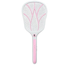 VICTMAX New Sale Multifunction LED Lighting USB Mosquito Flying Swatter Charge Electronic Bug Zapper Pest Repellent - Pink/Blue 2024 - buy cheap
