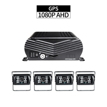 GPS трек 1080P жесткий диск Мобильный DVR комплект с 4 шт AHD водонепроницаемый 2.0MP камеры g-сенсор петля видео для грузовика автобуса наблюдения 2024 - купить недорого