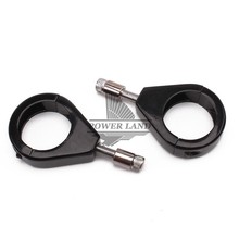 Suporte de montagem de sinal de seta de motocicleta, 2 peças, preto de alumínio, 39mm, garfo, tubo, braçadeira de mudança para harley, frete grátis 2024 - compre barato